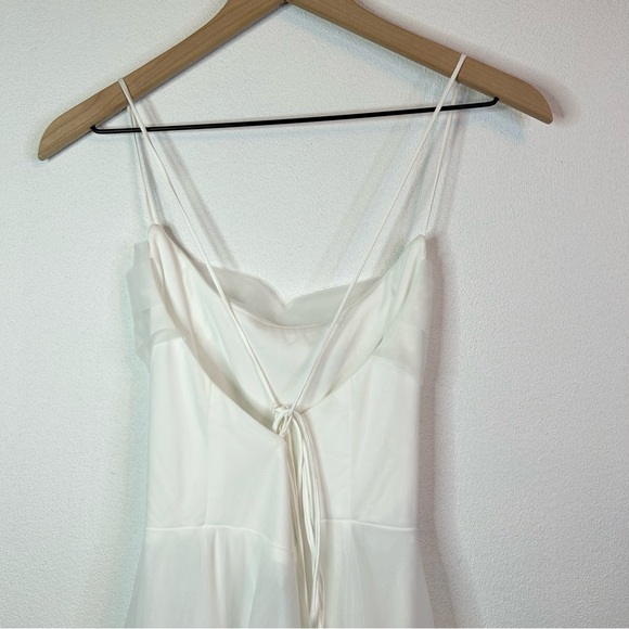 NWT Hello Molly Signal My Way Tulle Midi Dress White 8 / Large - Picture 9 of 11